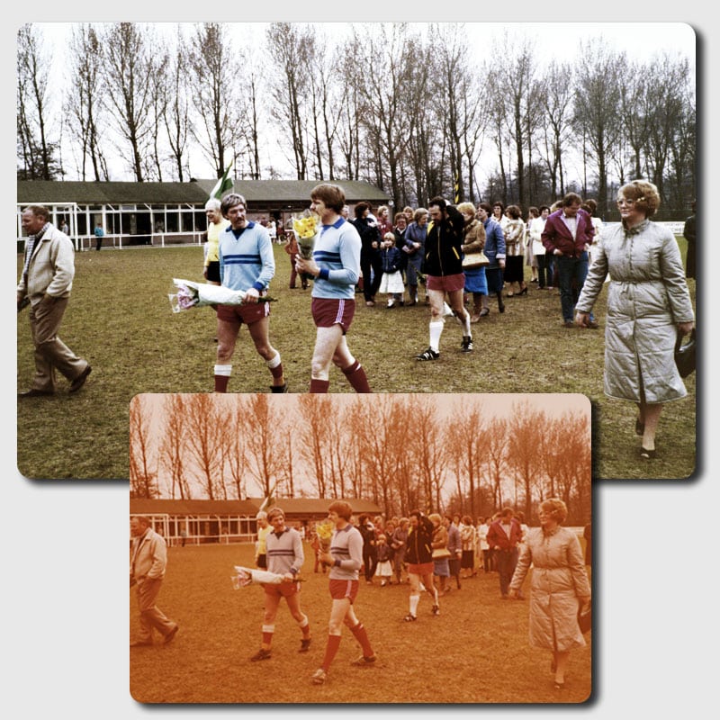 kleurcorrectie voetbal